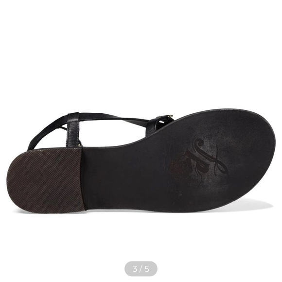 Free People Midas Touch Women’s Size 8.5 Black Strappy Buckle Sandal New in box - Picture 5 of 7